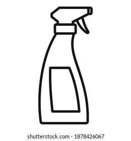 Wash spray icon. Outline wash spray vector icon for web design isolated on white background