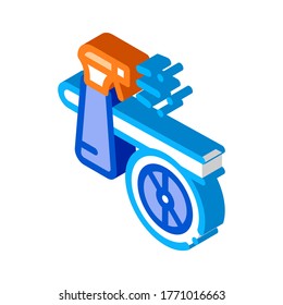 Wash Spray Plane Icon Vector. Isometric Wash Spray Plane sign. color isolated symbol illustration