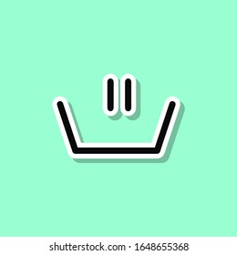 Icono de estilo de emoticono de lavado. Línea delgada, contorno, glifo, vectores planos de lavado para ui y ux, sitio web o aplicación móvil