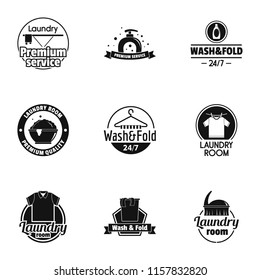 Wash studio icons set. Simple set of 9 wash studio vector icons for web isolated on white background