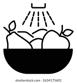 Wash Well Vector Icon Representing Sanitary Practices