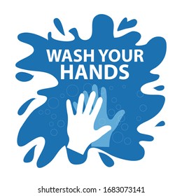 Wash your hands concept design.