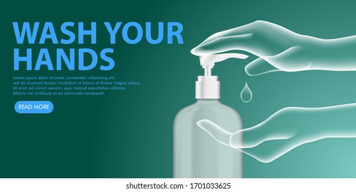 WASH YOUR HANDS CORONA CAMPAIGN EDITABLE BACKGROUND