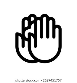 Wash your hands. Editable stroke vector icon.