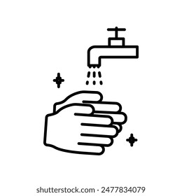 Wash Your Hands Icon Perfect for Hygiene and Public Health Campaigns