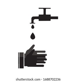 Wash your hands, icon vector illustration 