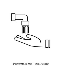 Wash your hands, icon vector illustration 