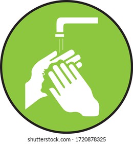 Wash Your Hands Icon Vector