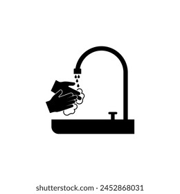 Wash your hands, icon vector illustration