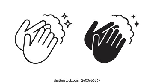 Wash your hands icons graphics set vectors