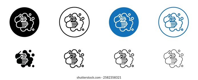Wash your hands icons pack vectors for app and web ui designs