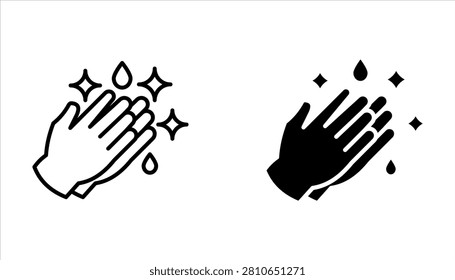 Wash your hands icons