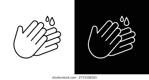 Waschen Sie Ihre Hände Symbole Vektor Vorlage, EPS 10 für Design