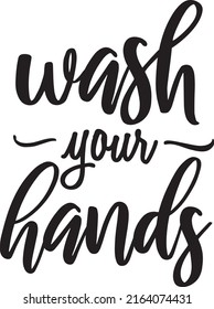 Wash your hands Isolated vector design