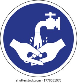 Wash Your Hands Label Vector Stock Vector (Royalty Free) 1778351078 ...