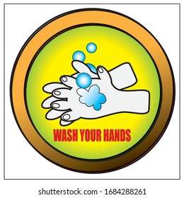 Wash your hands For Prevent Illness And Hygiene, Keep Your Healthy, Sanitary, Infection, Sickness, Healthy,Clean hands, wash hands free of deadly corona virus.