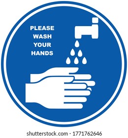 Wash Your Hands Sanitize Hands Mandatory Stock Vector (Royalty Free ...