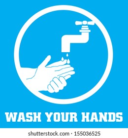 Hand Washing Sign Images, Stock Photos & Vectors | Shutterstock