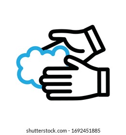 Wash your hands vector icon