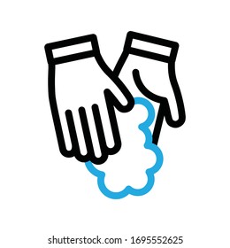 Waschen Sie Ihr Vektorillustration-Symbol