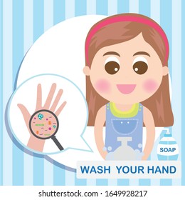 Wash Your Hands vector illustration