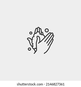 Wash_hands Vector Icon Illustration Sign