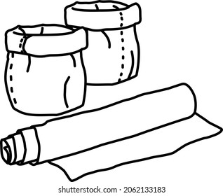 washable kraft paper icon , vector illustration