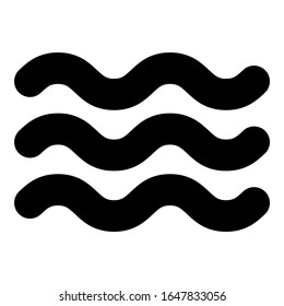 Washable particularly resistant Designation on the wallpaper symbol icon black color vector illustration flat style image
