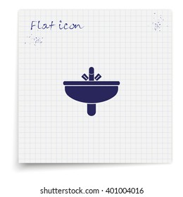 Washbasin icon.