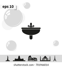 Washbasin icon.