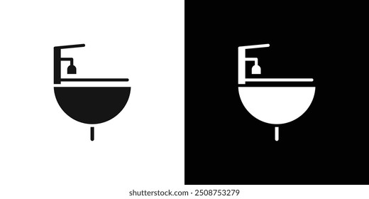 ícone do lavatório Conjunto de preenchimento plano coleção