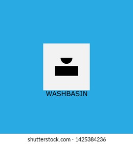 washbasin icon sign signifier vector
