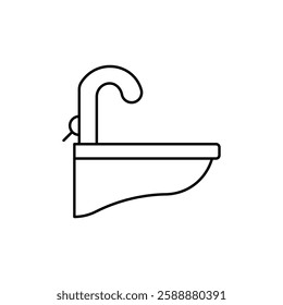 washbasin icon Vector logo set flat