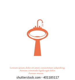 washbasin icon vector web image logo