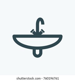 Washbasin vector icon