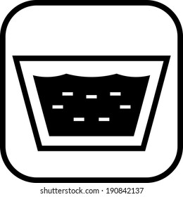 Washbowl vector icon