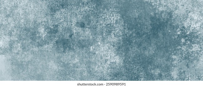 Washed and Faintly Scratched Blue Texture with a Cloudy and Vintage Abstract Pattern
