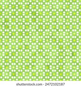 Washed Out Dotted Floral Pattern