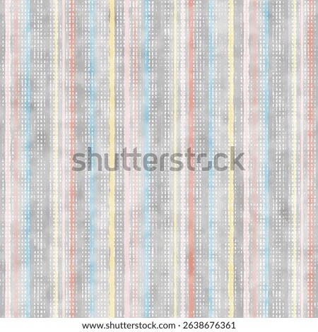 Washed Out Multicolor Variegated Stripes Pattern
