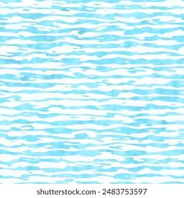 Washed Out Nautical Striped Pattern