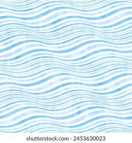 Washed Out Wavy Stripes Pattern