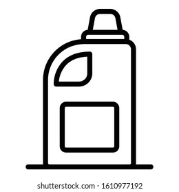 Washer bleach icon. Outline washer bleach vector icon for web design isolated on white background