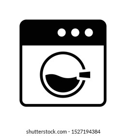Washer Dryer Vector Icon Design