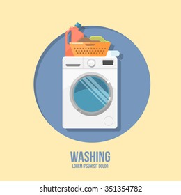 Washer flat icon