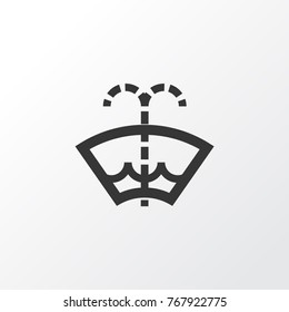 Washer Fluid Icon Symbol. Premium Quality Isolated Windscreen Element In Trendy Style.