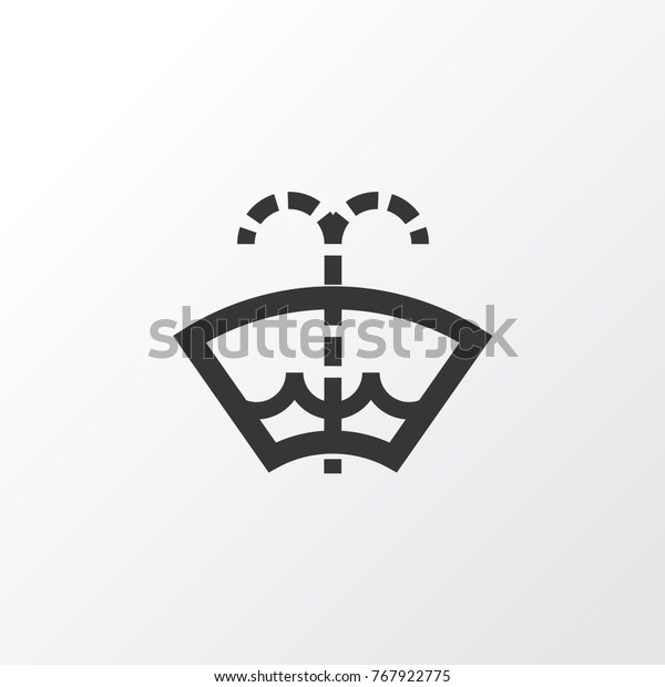 Washer fluid icon symbol. Premium quality
isolated windscreen element in trendy
style.