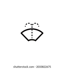 Washer fluid low icon isolated on white background