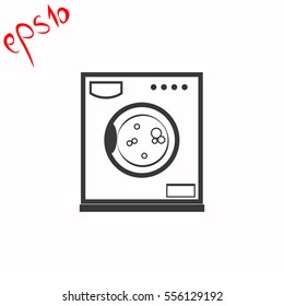 Washer grey icon.