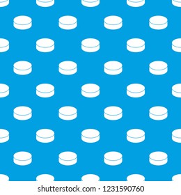 Washer hockey pattern vector seamless blue repeat for any use