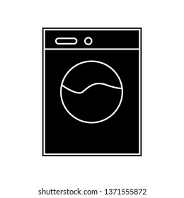Washer icon. Element of bathroom for mobile concept and web apps icon. Glyph, flat icon for website design and development, app development